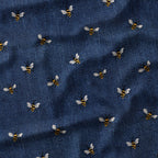 Denim Bees Fabric