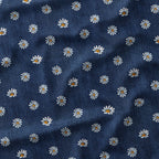 Denim Daisies Fabric