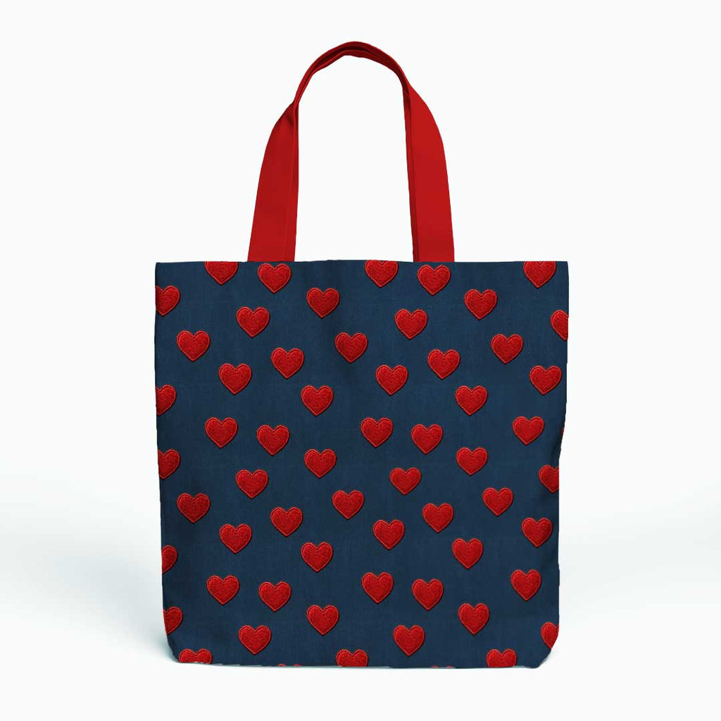 Red Heart Patches Fabric