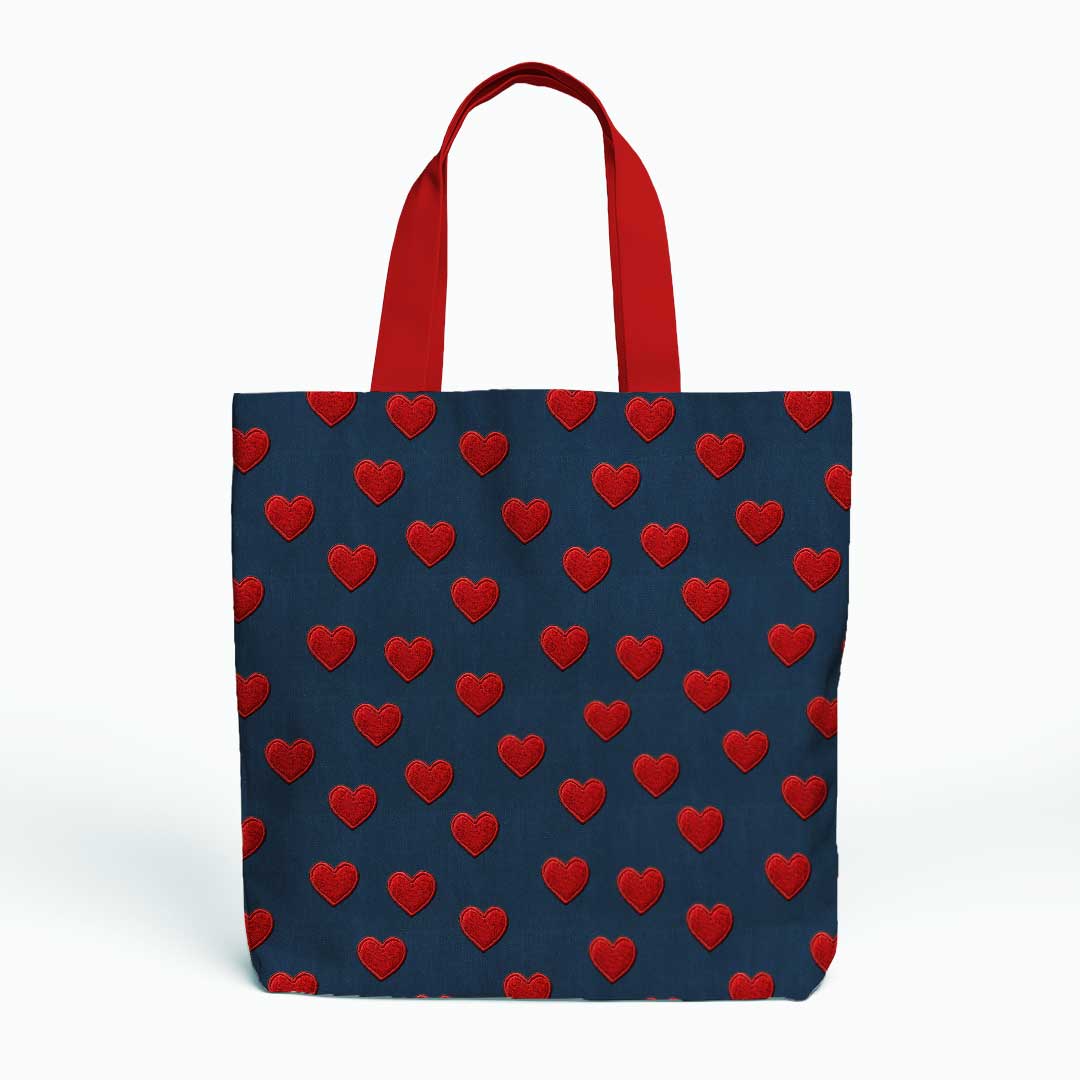 Red Heart Patches Fabric