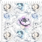 Delicate Peonies Fabric