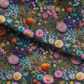 Embroidered Enchanted Garden Fabric