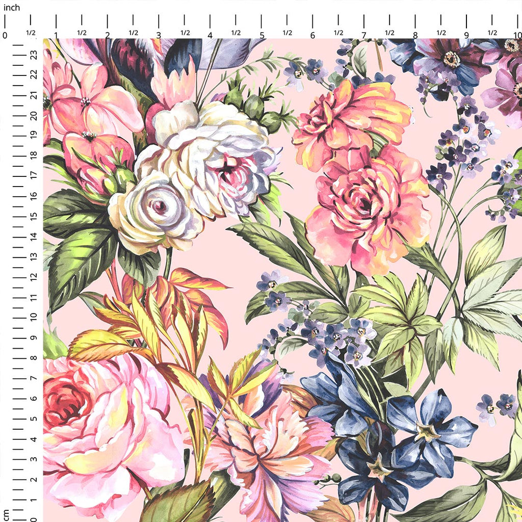 English Garden Pink Fabric