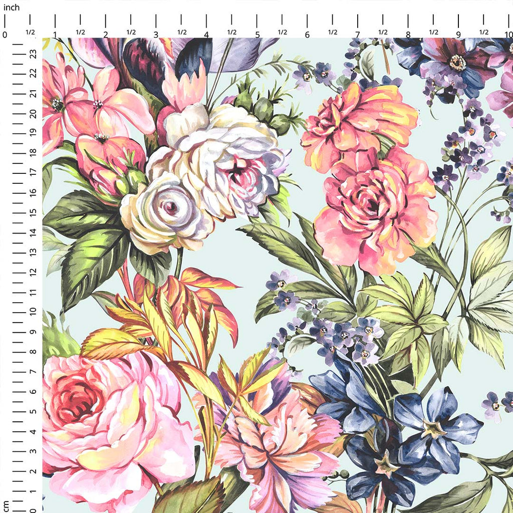 English Garden Mint Fabric