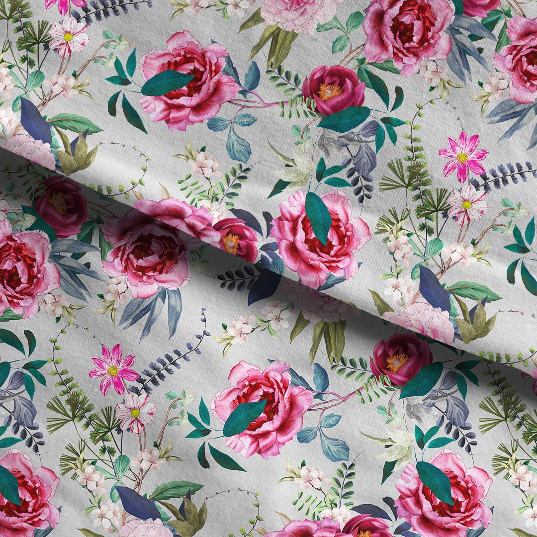 Flores Grey Fabric