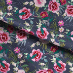 Flores Navy Fabric