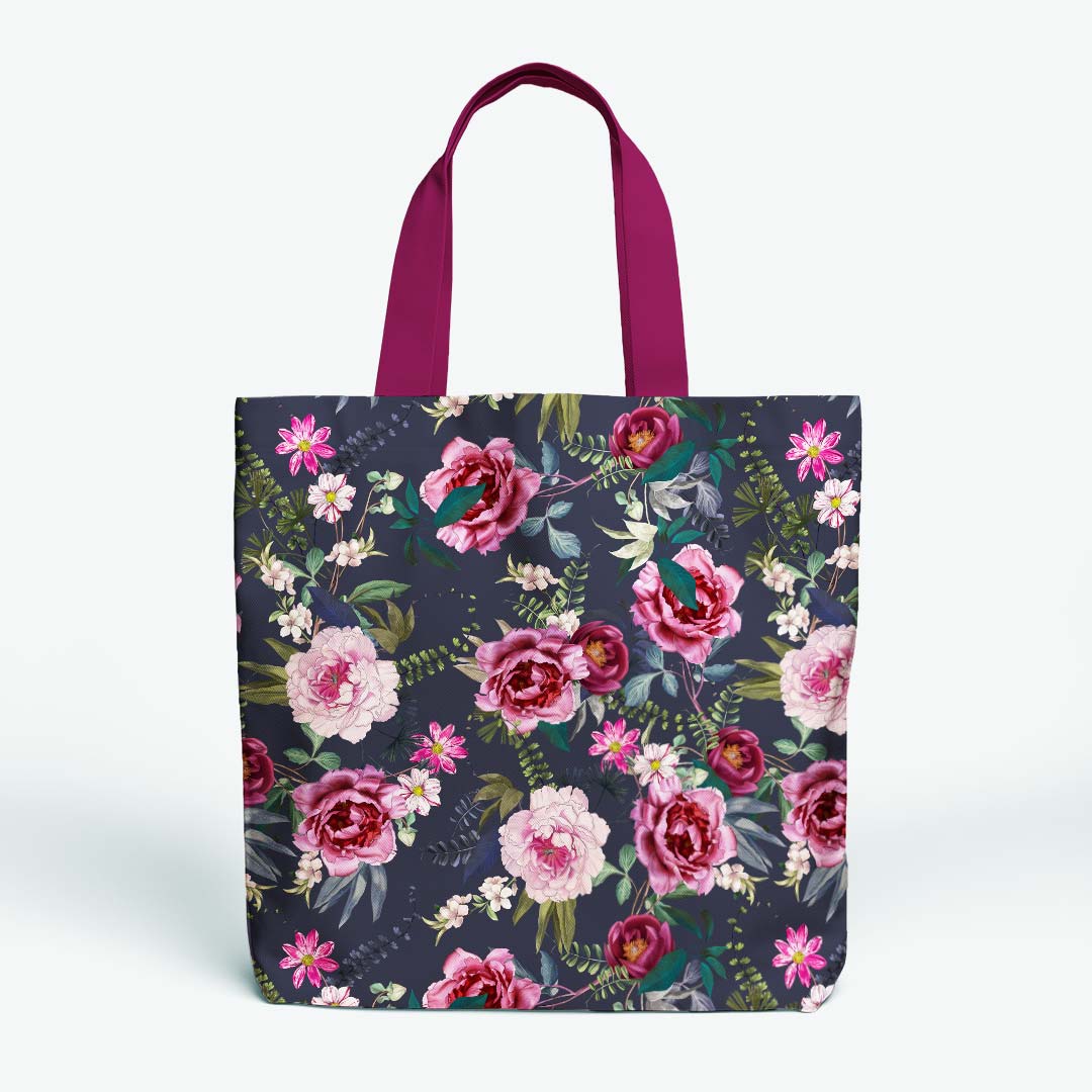 Flores Navy Fabric