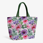 Glitter Flowers on White Fabric