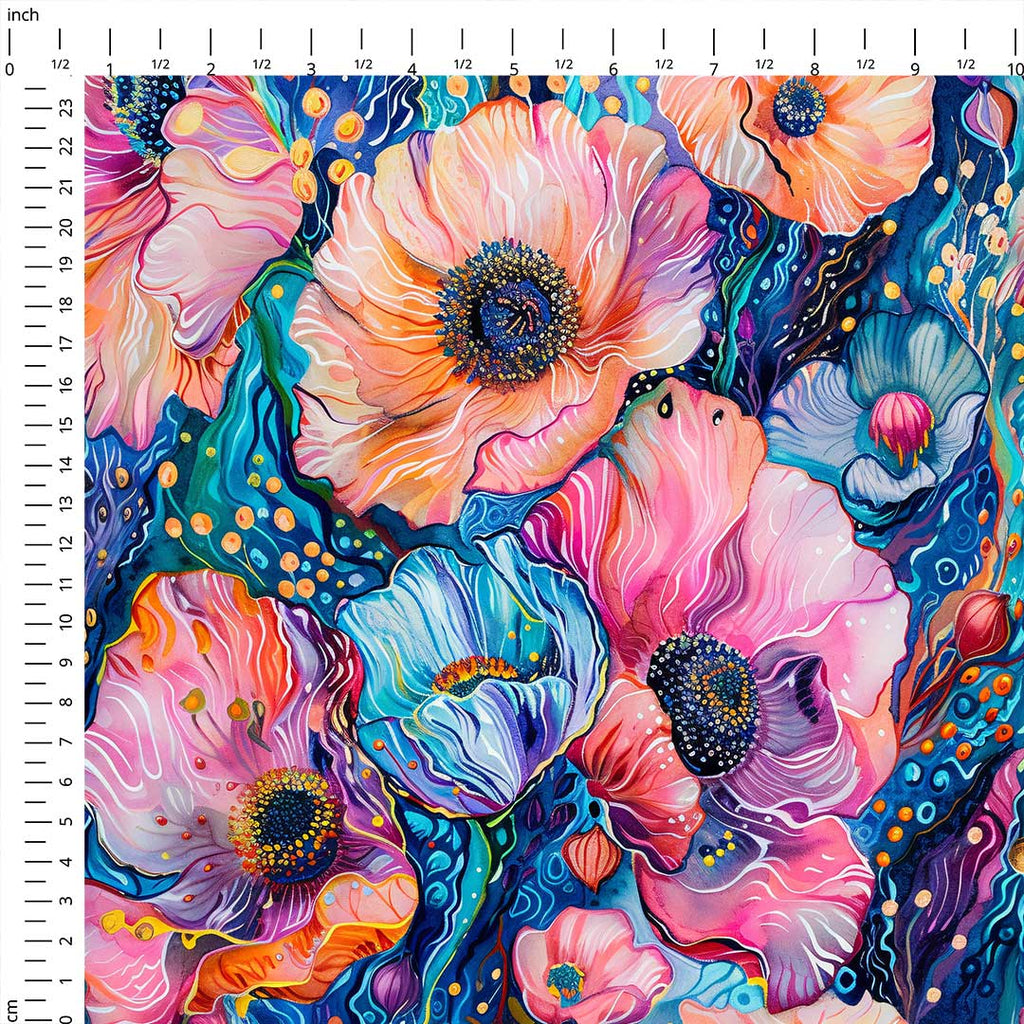 Luminous Blossom Fabric