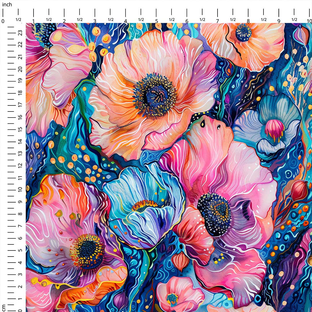 Luminous Blossom Fabric