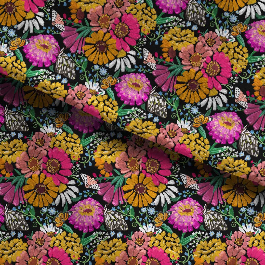 Zinnia Garden Fabric