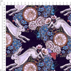 Alice through the rabbit hole Fabric