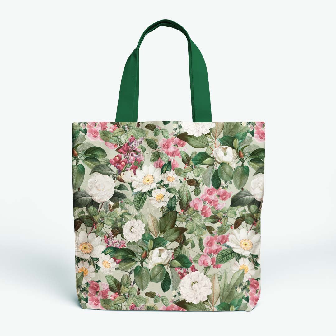 Pastel Green Garden Fabric