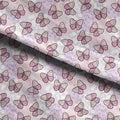 Butterflies on Lilac Fabric