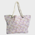 Daisies on Lilac Fabric