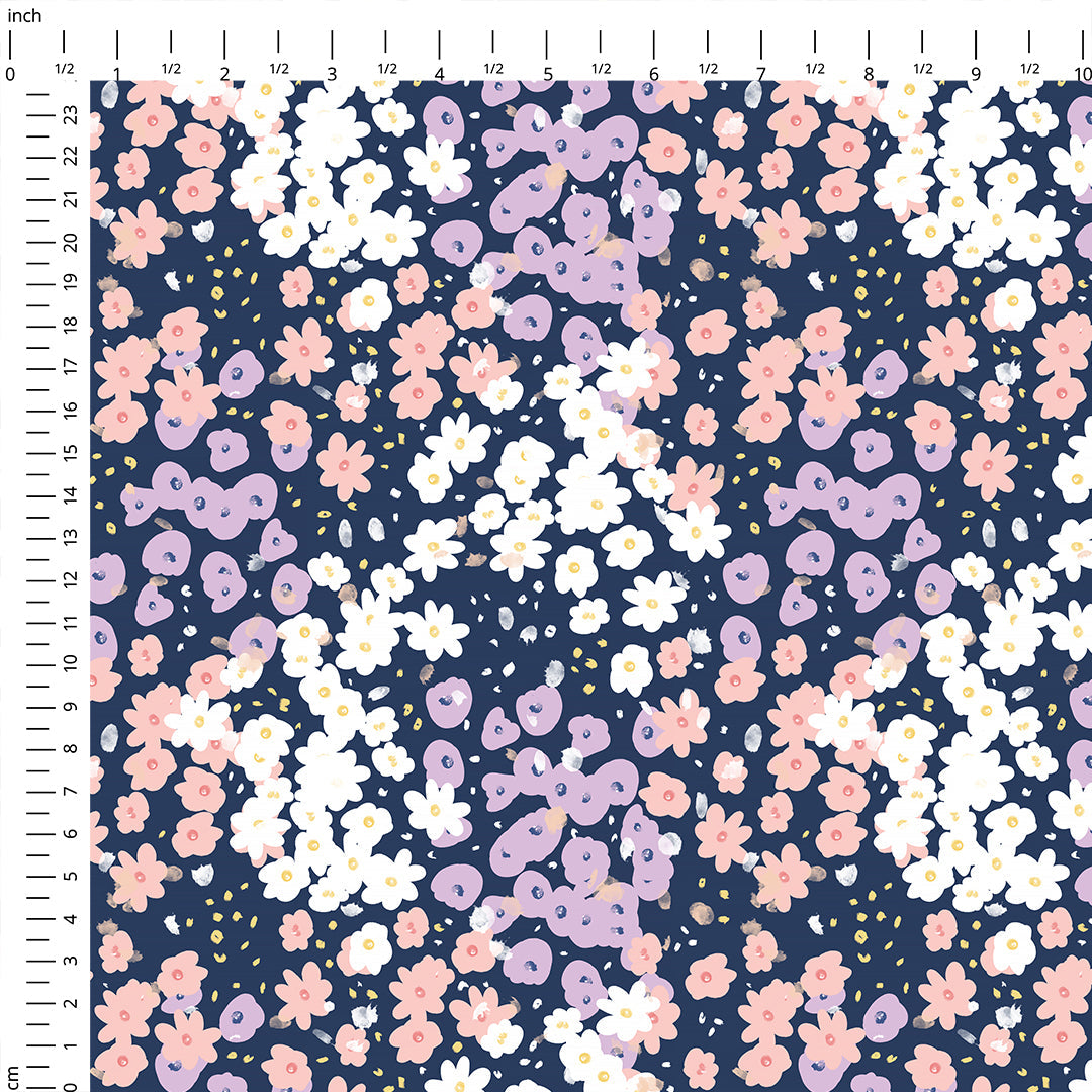Ditsy Floral Navy Fabric