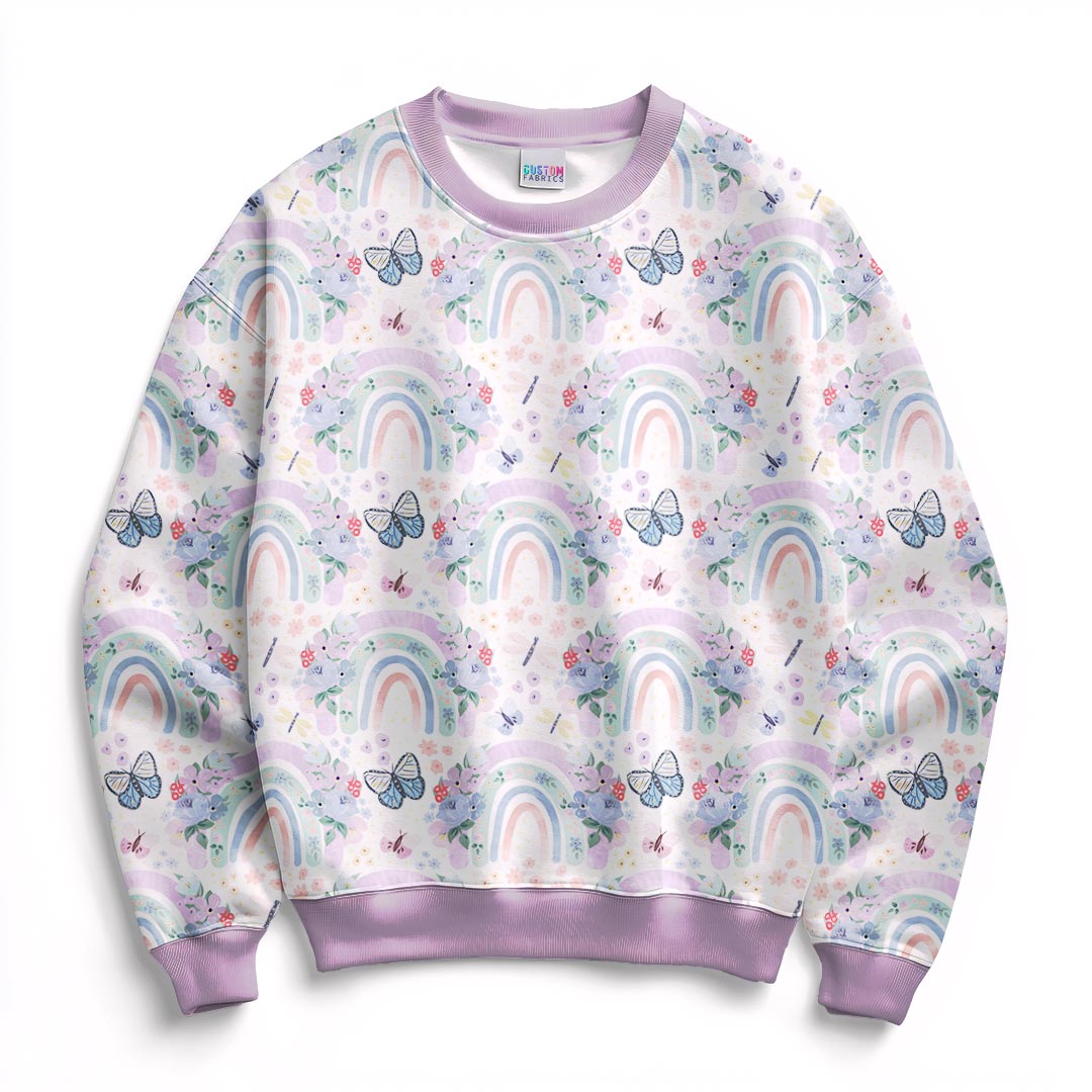 Floral Rainbows Fabric