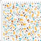 Rainbows and Flowers Marbles Fabric