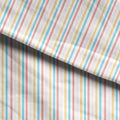 Rainbows and Flowers Stripes Fabric