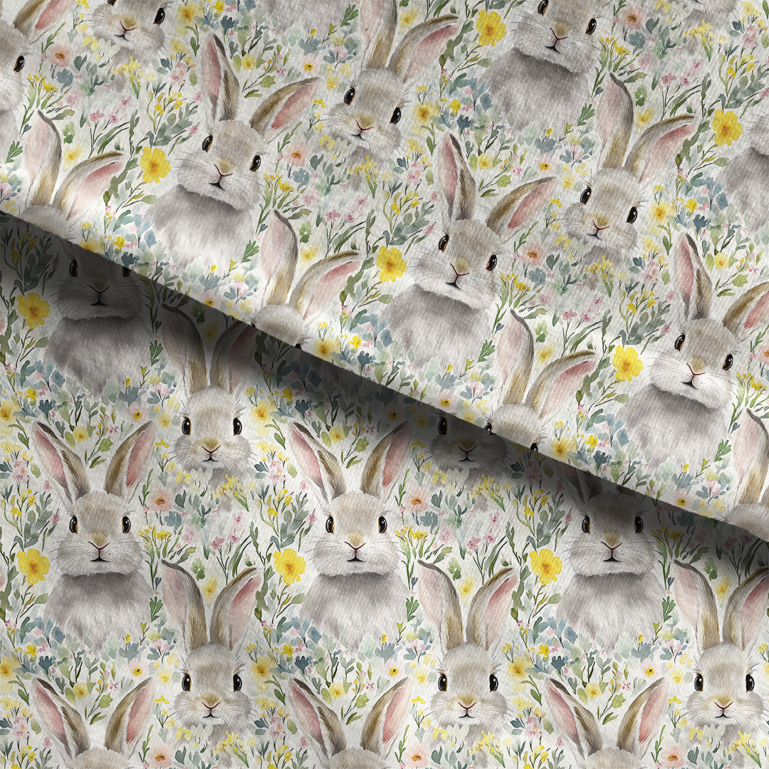 Spring Meadow Bunny Fabric