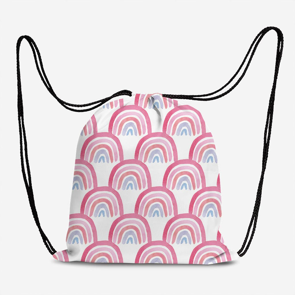 Pink Rainbows Fabric