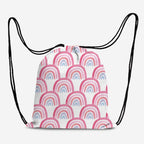 Pink Rainbows Fabric