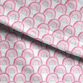 Pink Rainbows Fabric