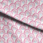 Pink Rainbows Fabric