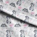 Watercolour Bunnies Pink Fabric