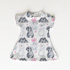 Watercolour Bunnies Pink Fabric
