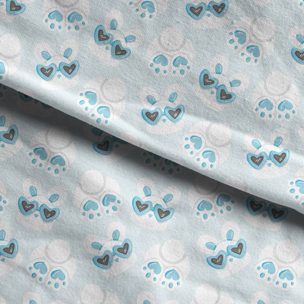 Bunny Love Blue Fabric