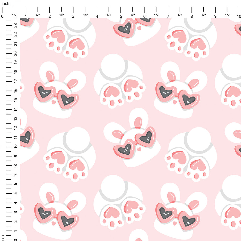 Bunny Love Pink Fabric