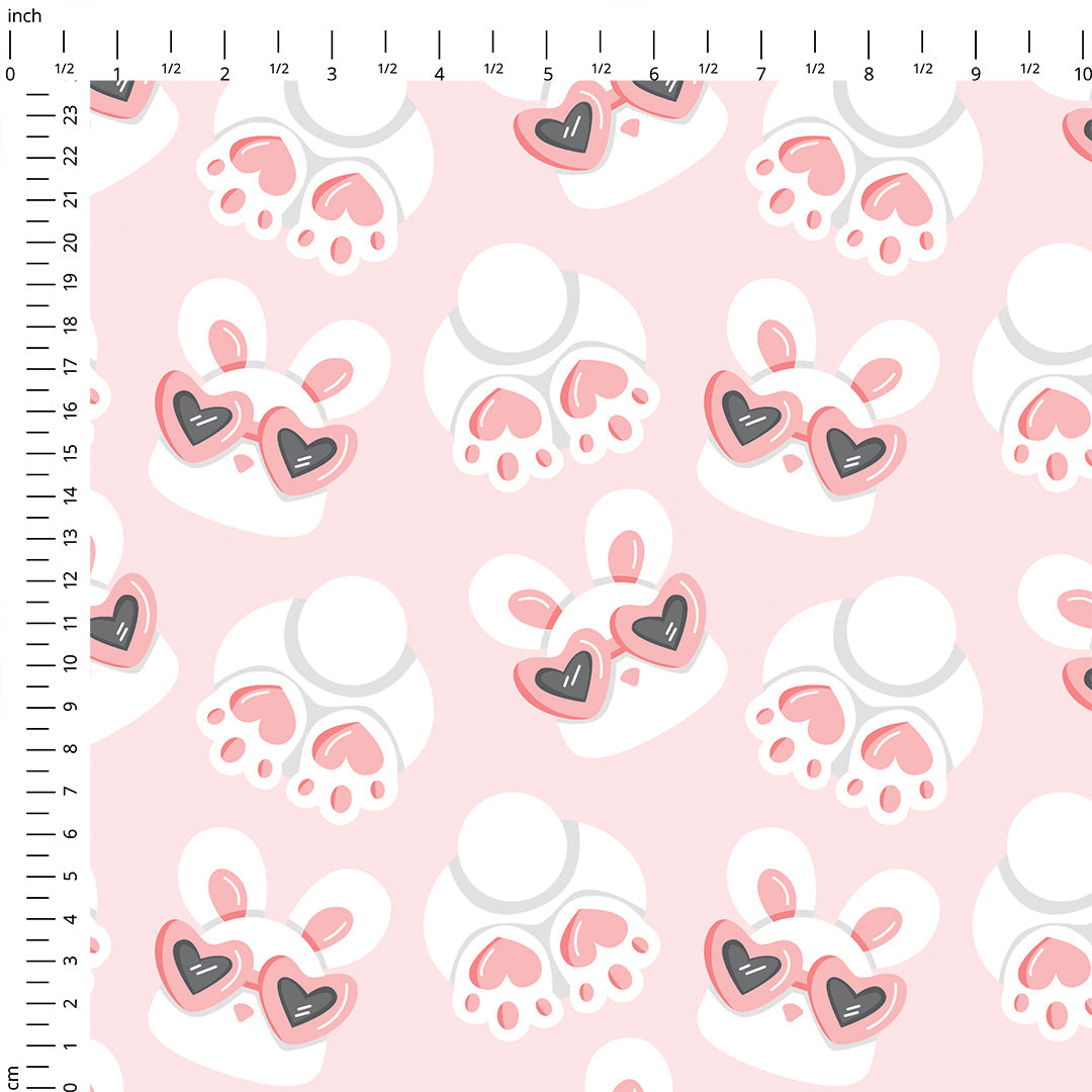 Bunny Love Pink Fabric