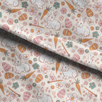 Boho Easter Bunny Cream Fabric