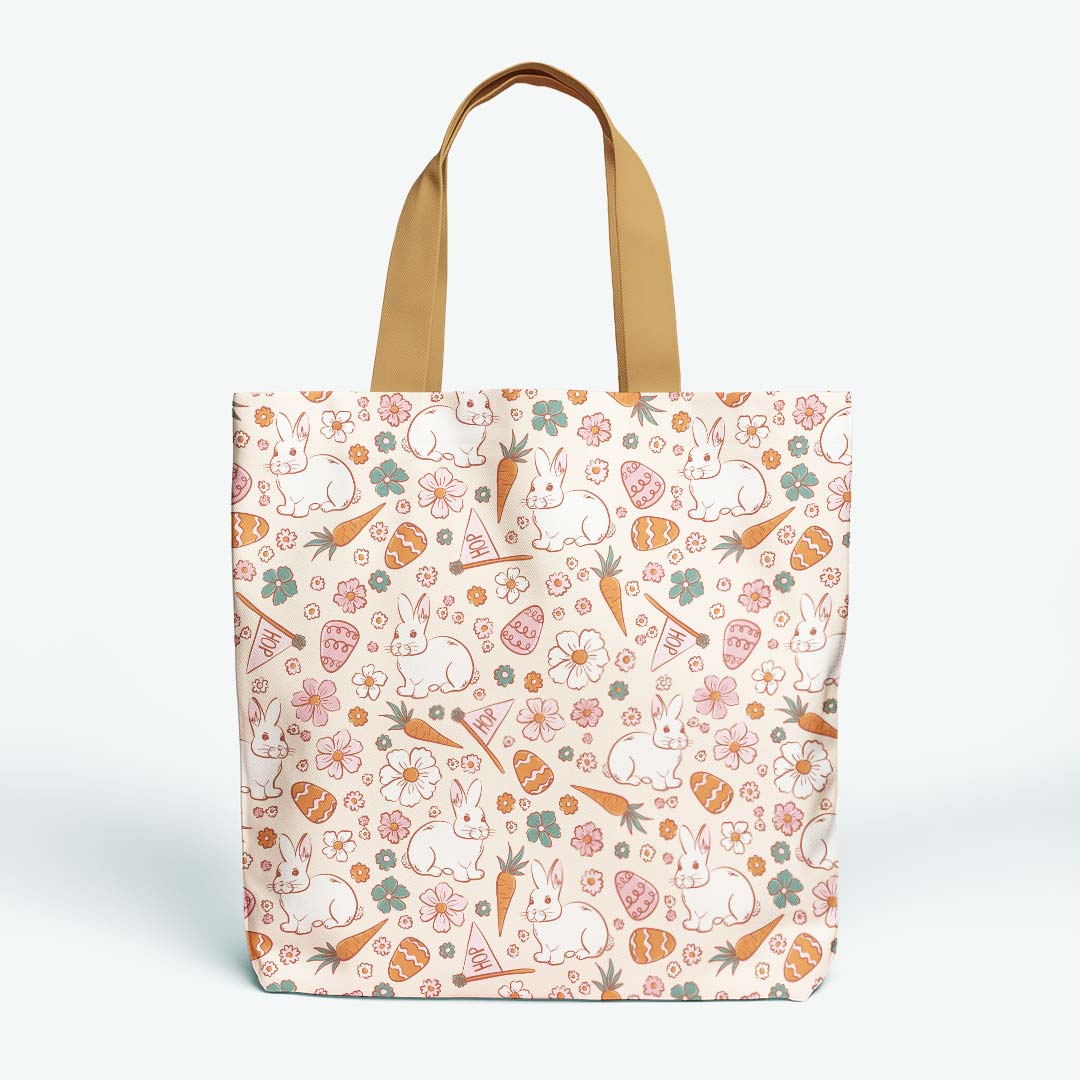 Boho Easter Bunny Cream Fabric