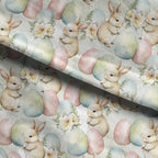 Watercolour Easter Bunnies Fabric