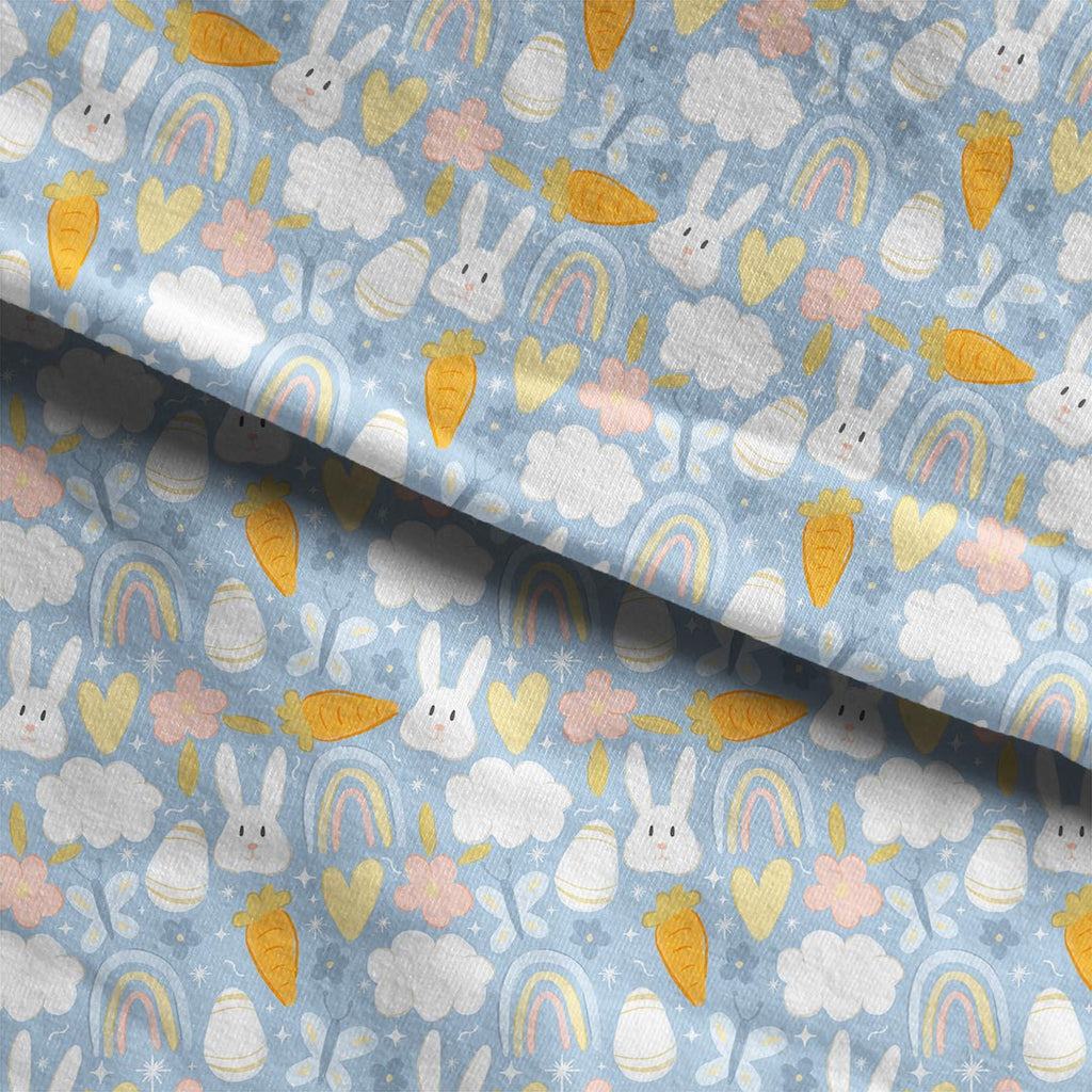 Blue Easter Fabric