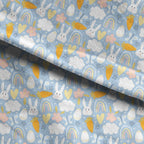 Blue Easter Fabric