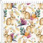Watercolour Bunnies Fabric