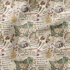 Middle Earth Recipes Fabric