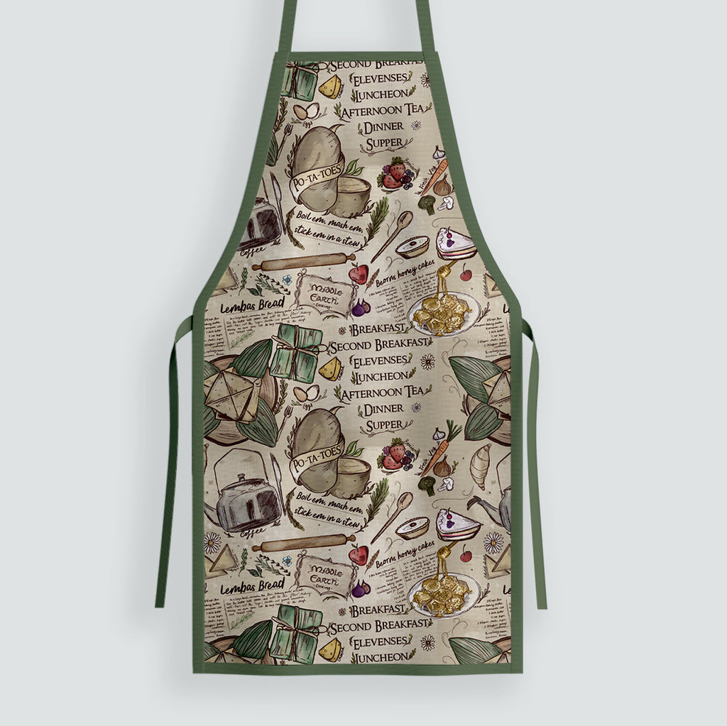 Middle Earth Recipes Fabric