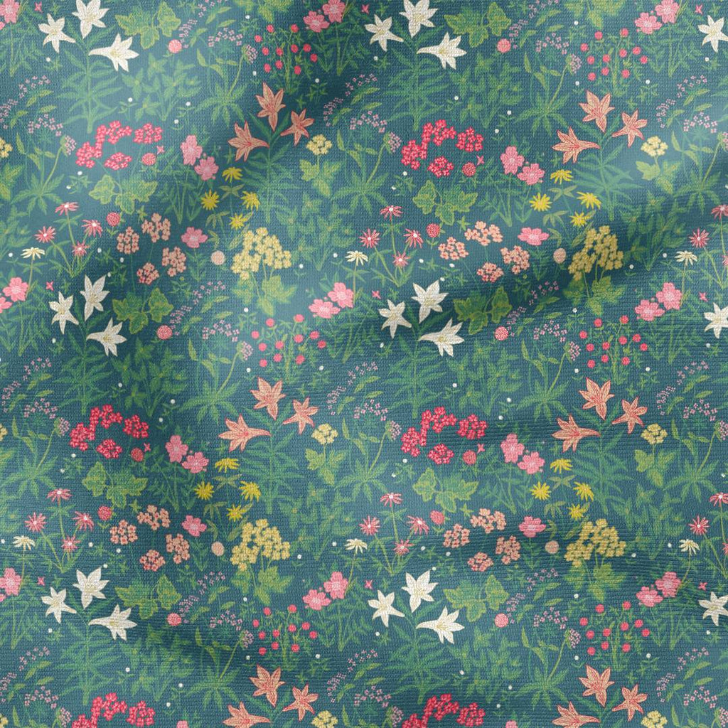 Wildflower Meadow Navy Fabric