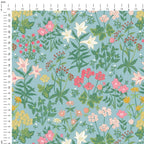 Wildflower Meadow Blue Fabric