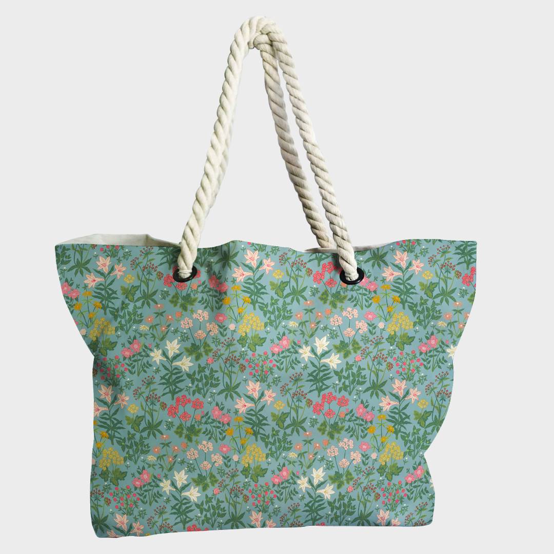 Wildflower Meadow Blue Fabric