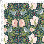 Strawberry Thief Navy Fabric