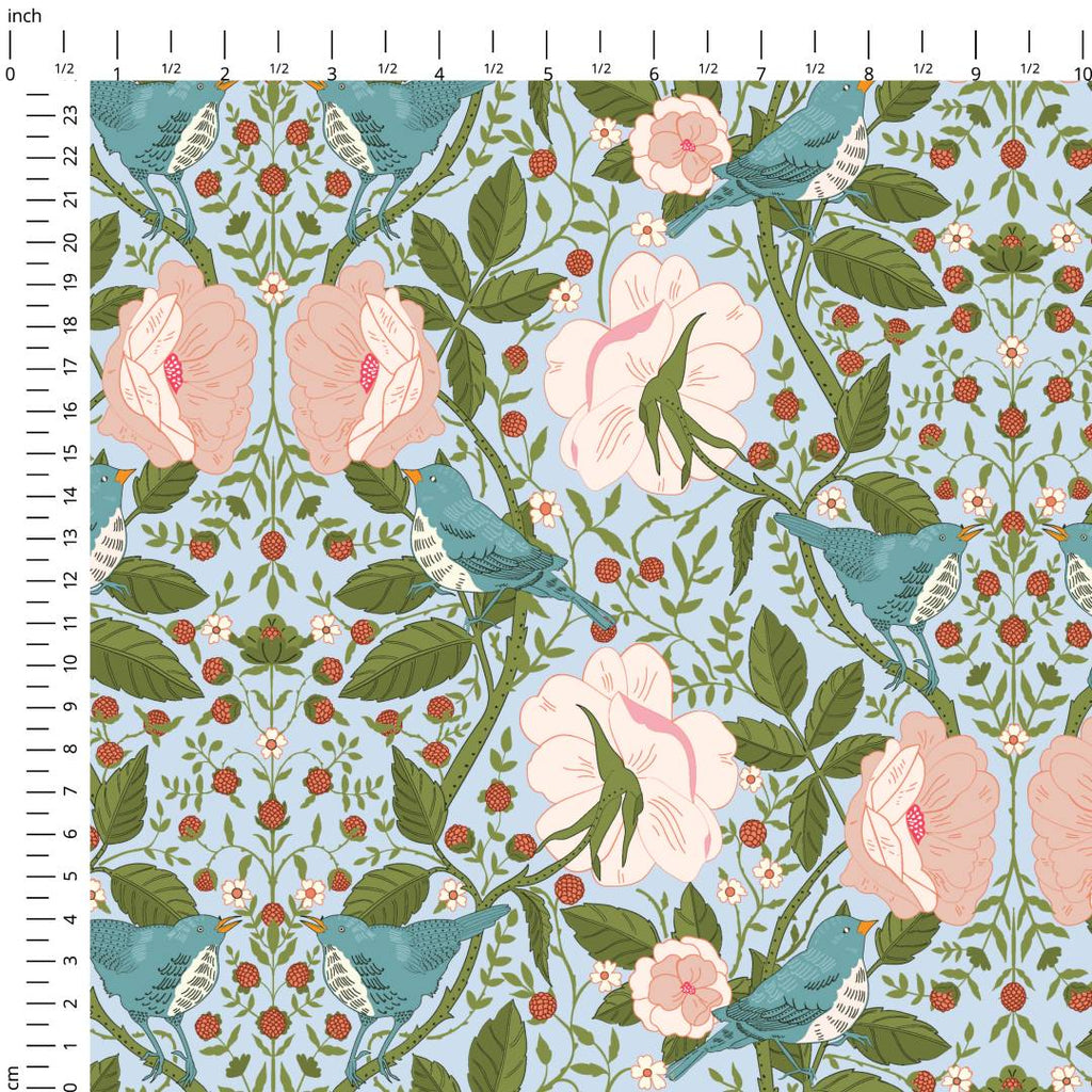 Strawberry Thief Pastel Fabric