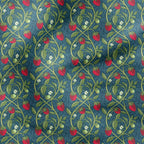 Strawberry Vine Navy Fabric