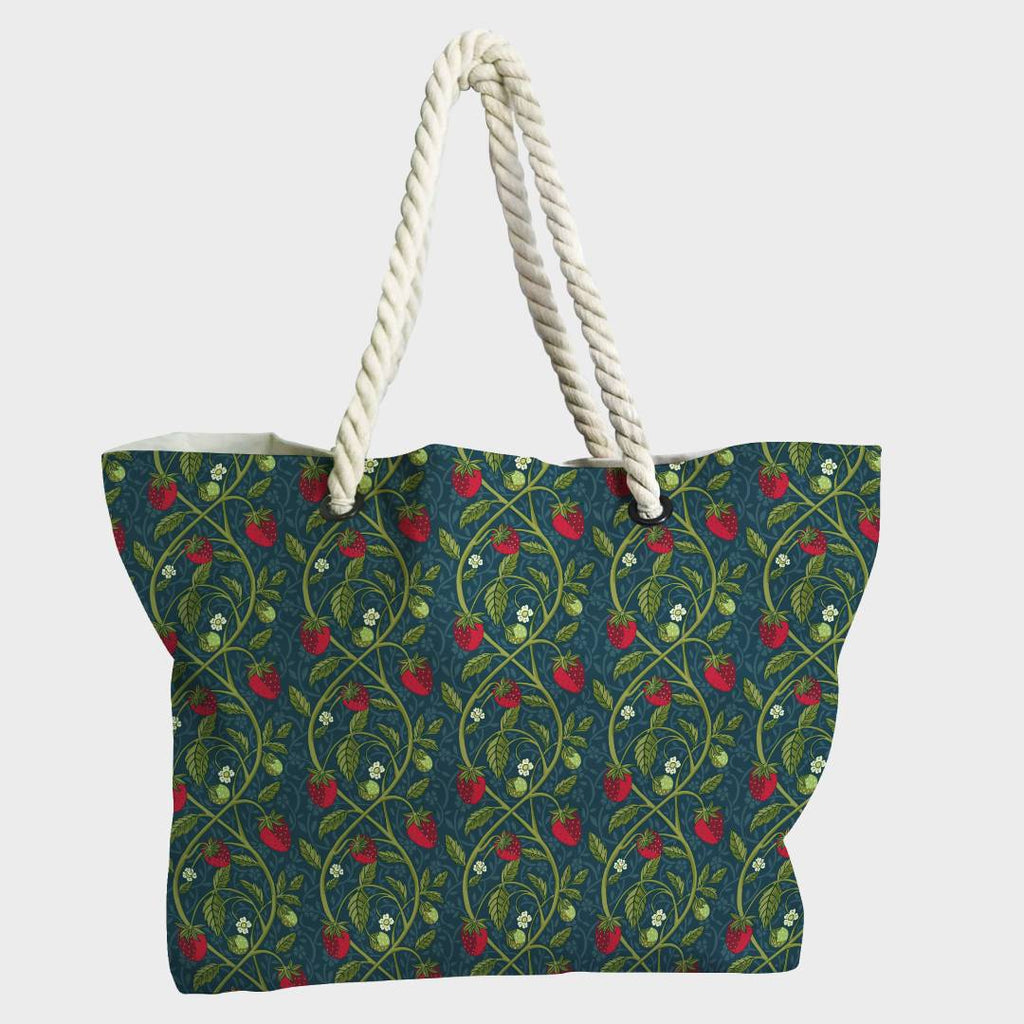 Strawberry Vine Navy Fabric