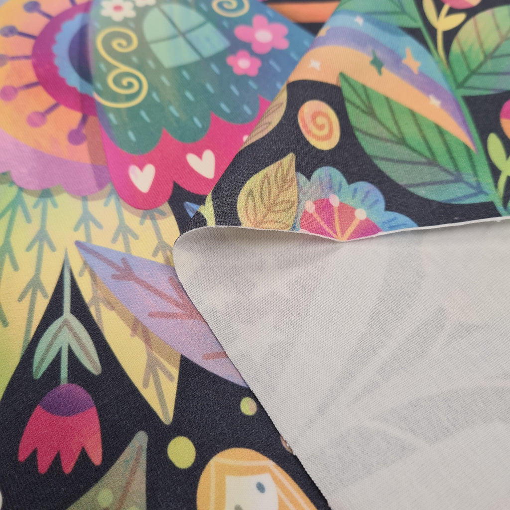 Fairy Mushroom Garden Fabric