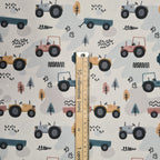 Tractor Doodle Fabric